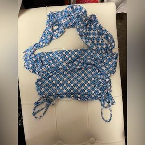gaze tube top with tie
